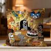 Fashion T-Tthe Little Mole Cushion Cover Soft Washable Pillow Case Multi-Scene For Couch Bed Travel Office Use
