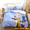 KonoSuba Постельное белье Пододеяльник Простыня Комплект постельного белья с принтом Наволочка Кровать Полный Queen King Размер Одеяло Спальня