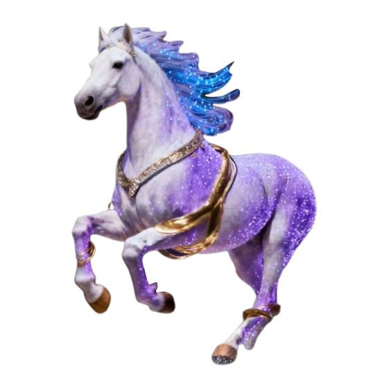 1/2/3/4 Pcs Horse Ornaments For Christmas Tree Metallic Rhinestones Horse