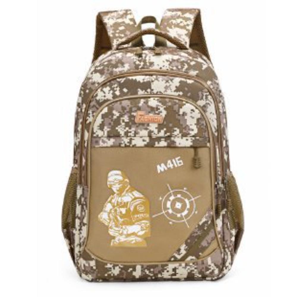 Large Capacity Men's Backpack Camouflage Outdoor Backpack Junior High School Student School Bag Leisure Travel Bag