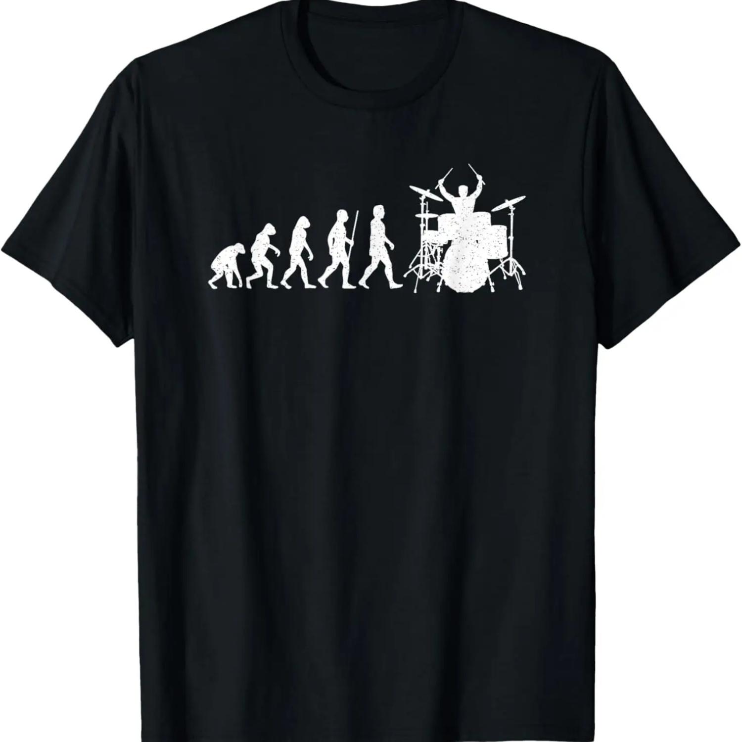 

Funny Drummer Evolution Drumming Lover Drum T-Shirt XXXXXL чёрный