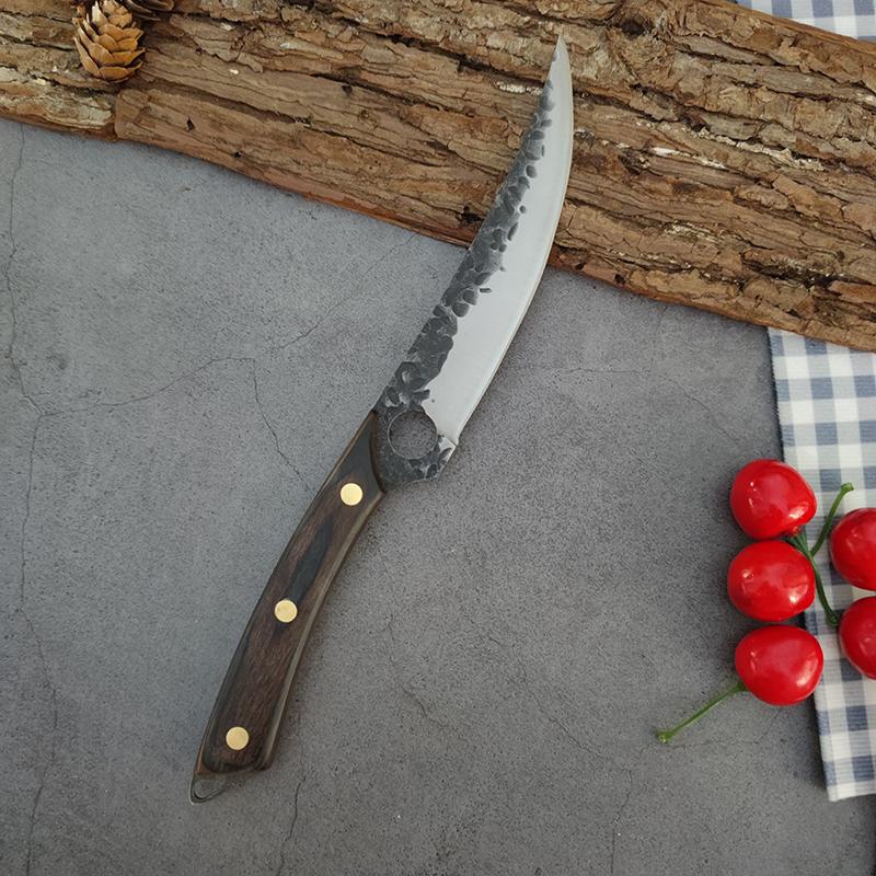 Forged Boning Knife Handmade Kitchen Knives Cleaver Butcher Knife Fish Fruit Utility Cutter Chef Cooking Tools