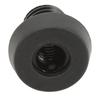 Billiard Cue Bumper Aluminum Alloy Plastic Billiard Bottom Plug Protector Case Cover for Pool Cue Stick Black