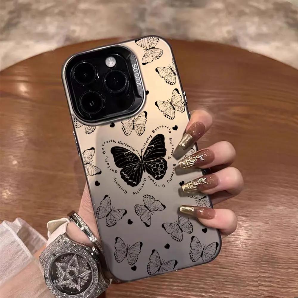For Realme C65 C67 4G 5G C61 C63 C55 C51 C53 C11 C12 C15 C17 C21Y C25Y C25S C30S V50S P1 Pro Case Shockproof IMD Cover Butterfly