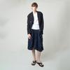 ATHPLATFORM Aw51Pt02 Crinkle Bermuda Pants_Dark Navy