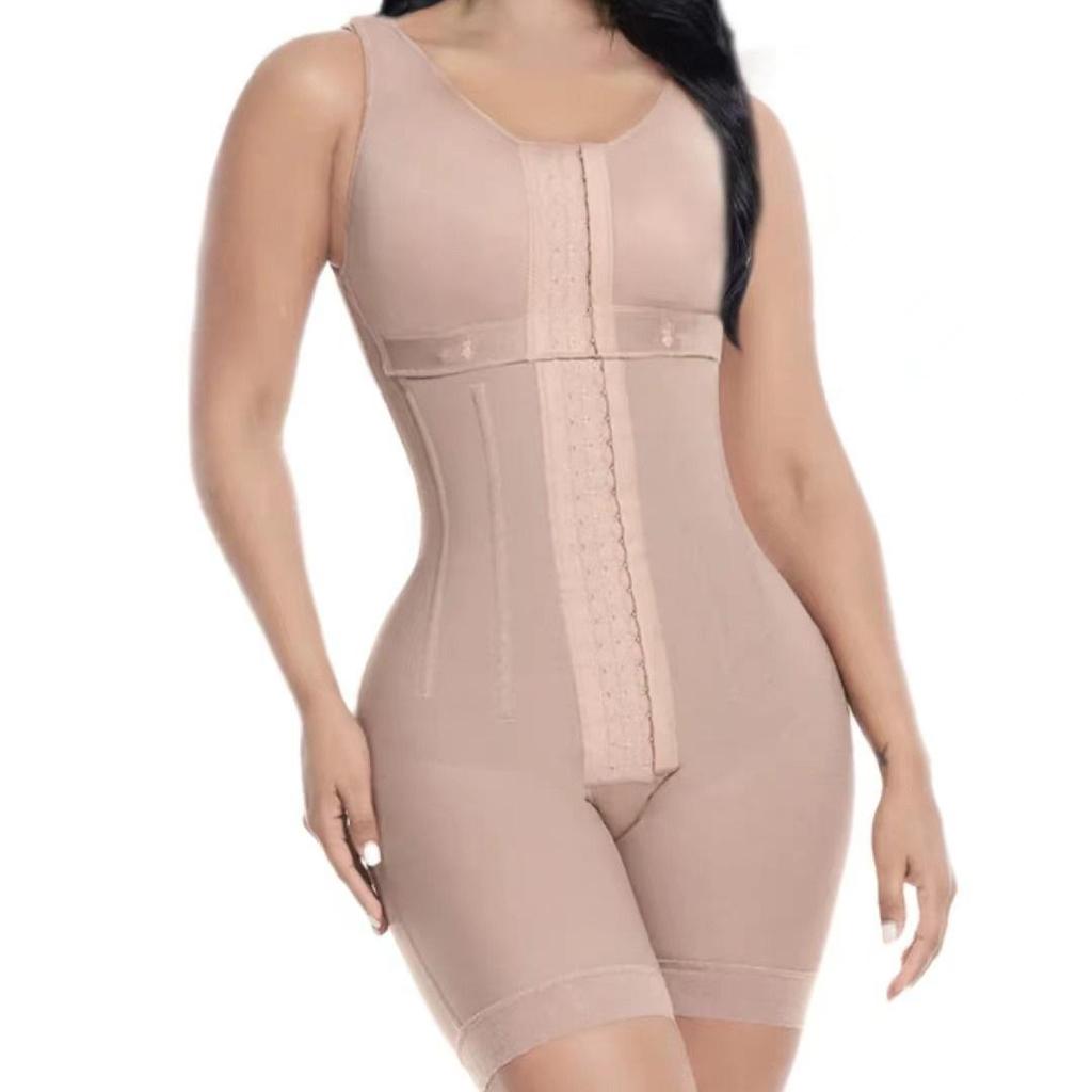 European Women's 7-Steel Boned Body Shaping Bodysuit with Crotch Opening – Slimming, Postpartum Buttocks Lifting Underwear