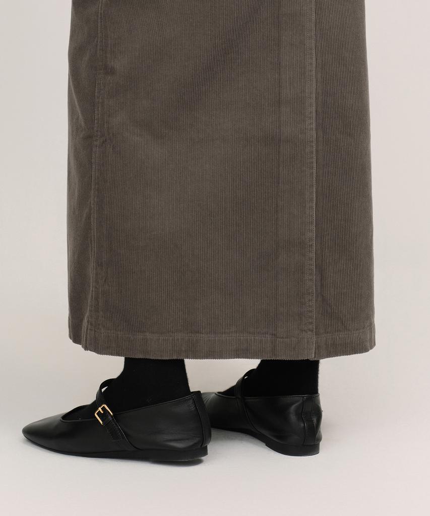 Musinsa Standard Woman 11W Corduroy Maxi Skirt [Taupe]