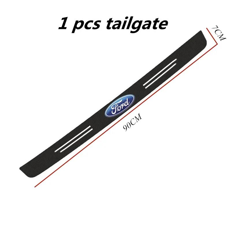 

New 2026 Car Sticker 60X7CM Carbon Fiber Car Door Threshold Protective Sticker For Ford Fiesta C-Max Kuga Ranger Raptor KA Fusio
