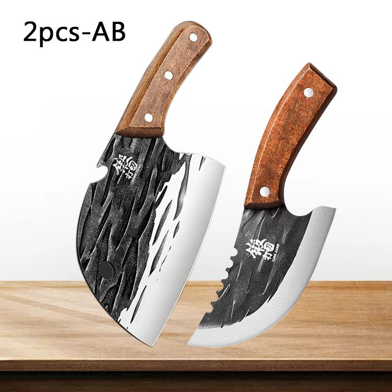 Professional Meat Cleaver Chopping Knife Cutting Kitchen Chopping Knives Utility Boning Stainless Steel Fruit Fish Butcher Knife