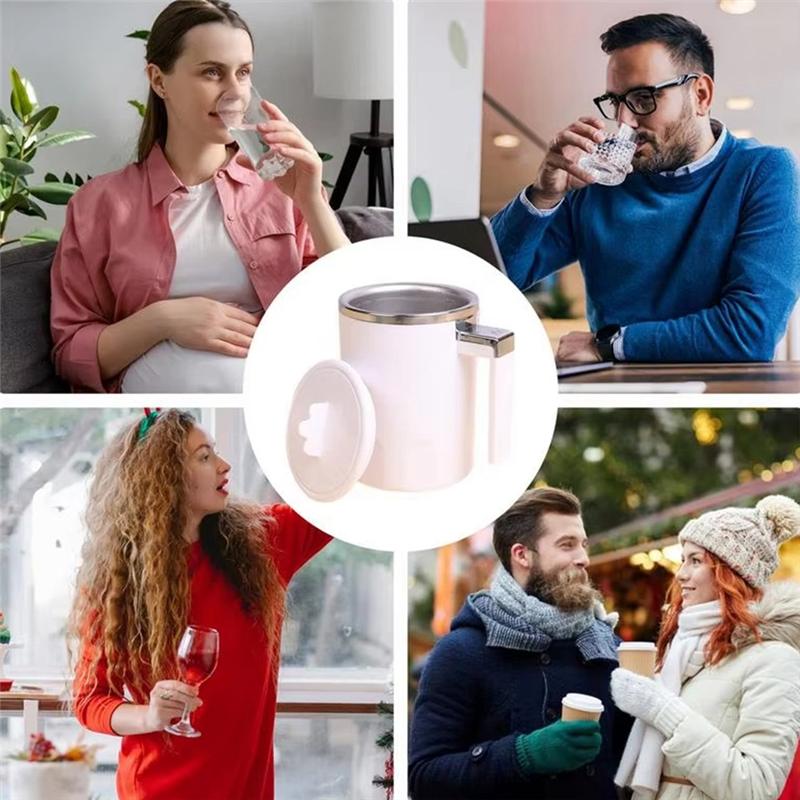 Pratico-350ml Tazza Magnetica con Mescolatore Automatico Modello Ricaricabile Tazza da Caffè Mescolante Tazza Elettrica Mescolante Tazza Rotante Pigra