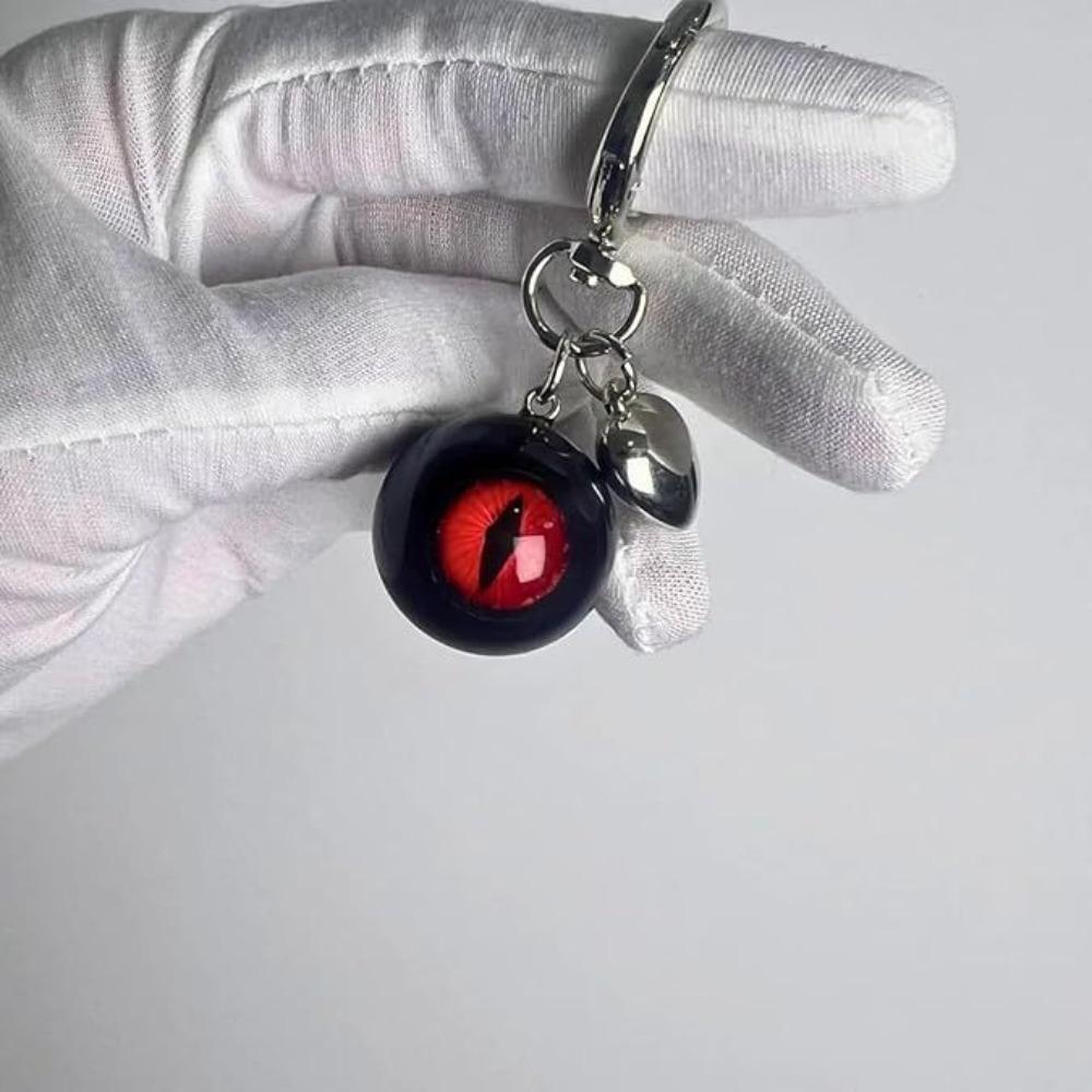 Goth Style Gothic Eye Keychain Resin Material Eye Keychain Halloween Eyes Keychain  Home Decor