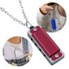 5Pcs Mini Harmonica Necklace 4 Hole 8 Tone Musical Instrument Music  Portable Harmonica for Children and Beginners