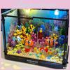 Simulated Coral Clownfish Ecological Fish Tank Building Block Toy With Lighting