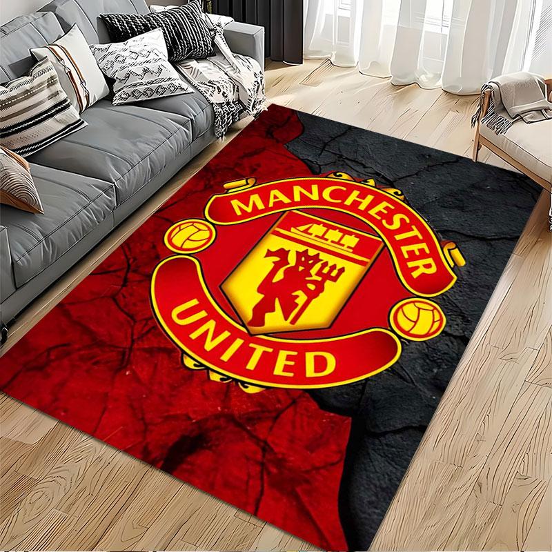 Manchester United Logo Carpet suitable as a non-slip mat for the living room or bedroom sofa