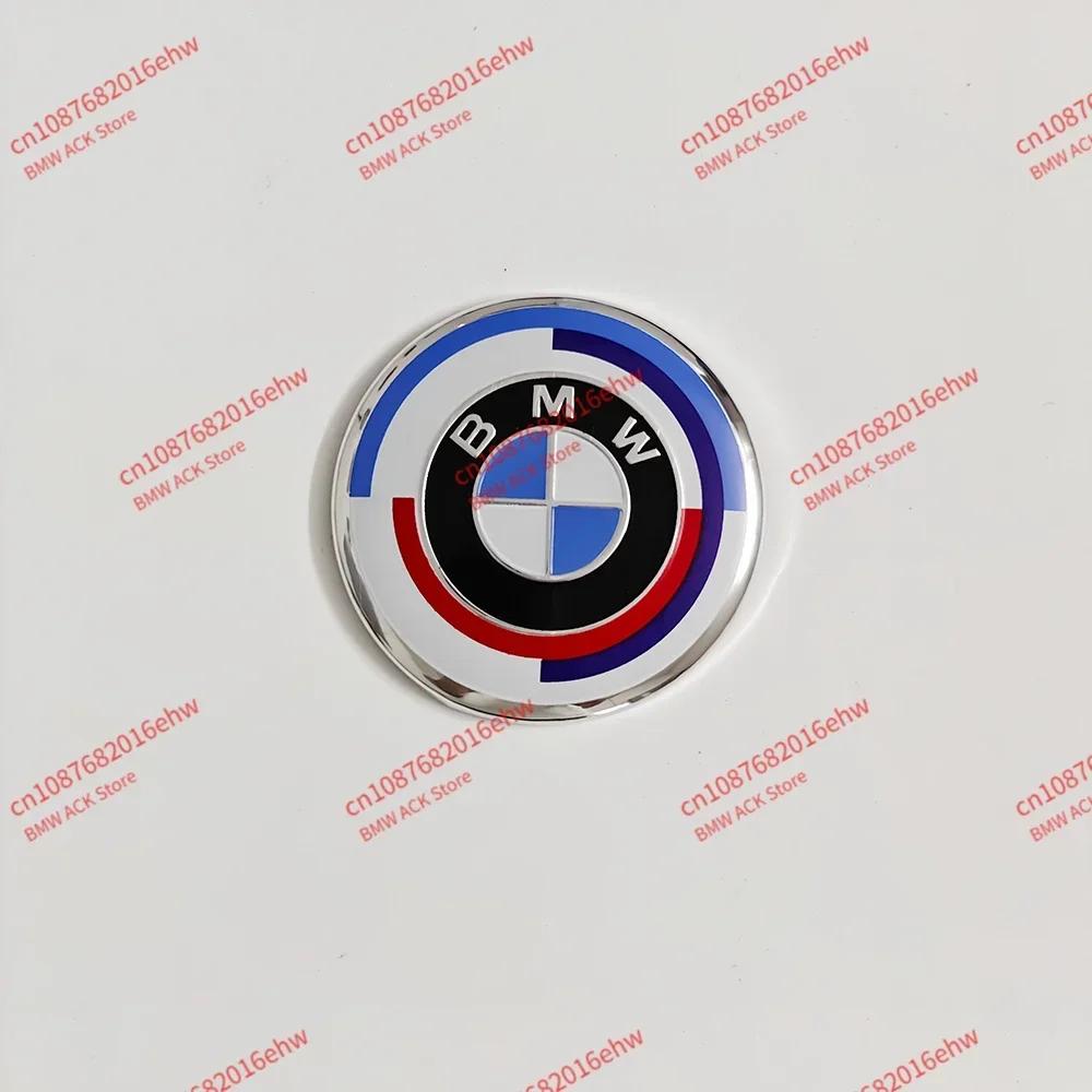 ADZW9 1Pcs 45mm Car Steering Wheel Badge Emblem Stickers for BMW E36 E46 E53 E90 E60 E61 E93 E87 X1 X3 X5 X6 F30 F20 F10 Accessories