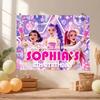 KPop Demon Hunters Pink Girl Backdrop Birthday Party Decoration Customizable Name Photo Portrait Banner Background Wall Supplies