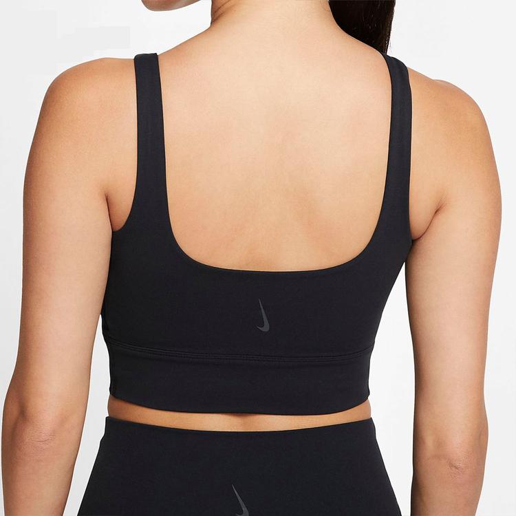 Nike Yoga Luxe Cropped Tank Top Women Tops Black CQ8966-010