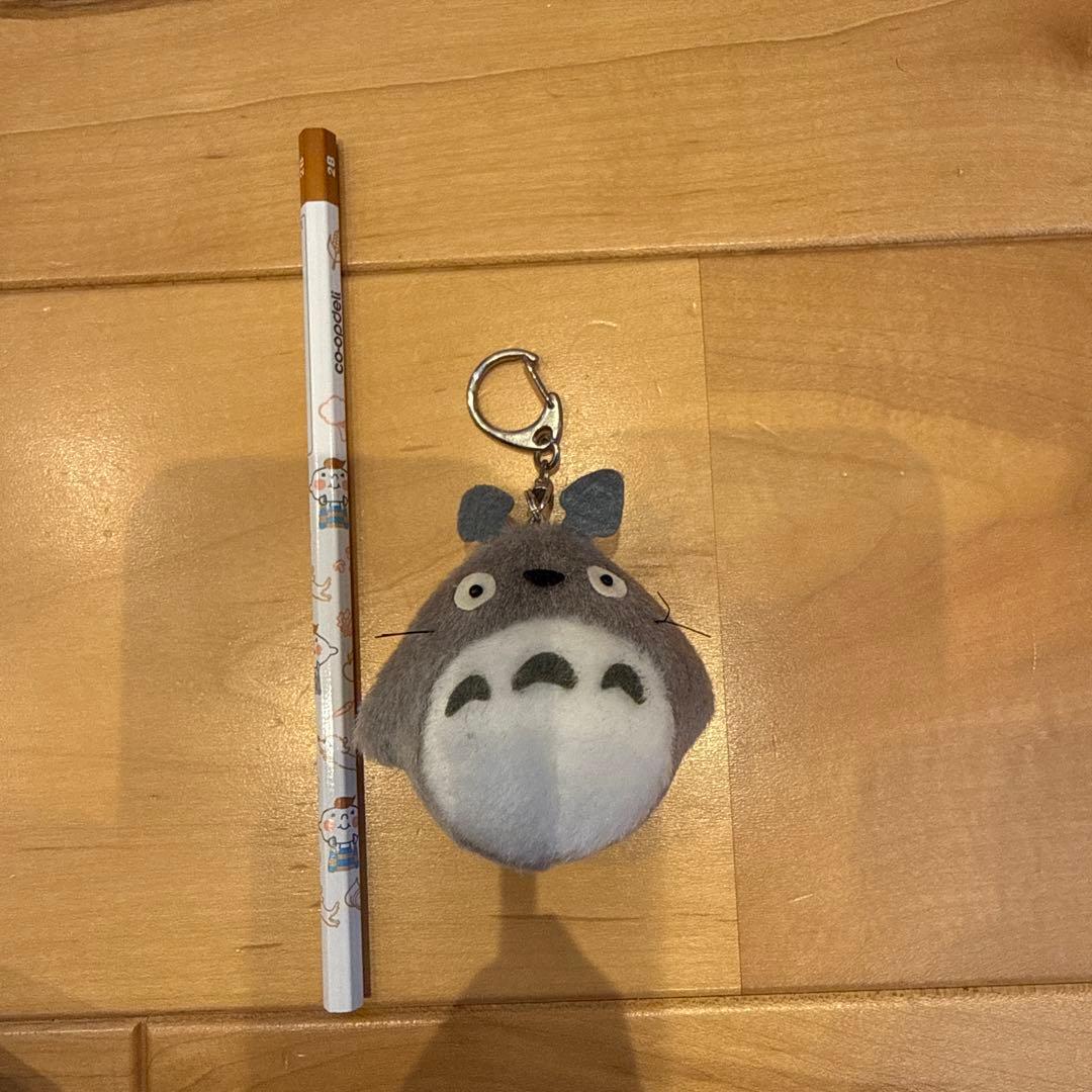 Totoro Plush Keychain Approx. 8cm Gray