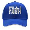 Black And White Snapback Baseball Cap Featuring The Word FAITH a Retro And Easy Adjustable Sun Ha Sandwich Baseball Cap