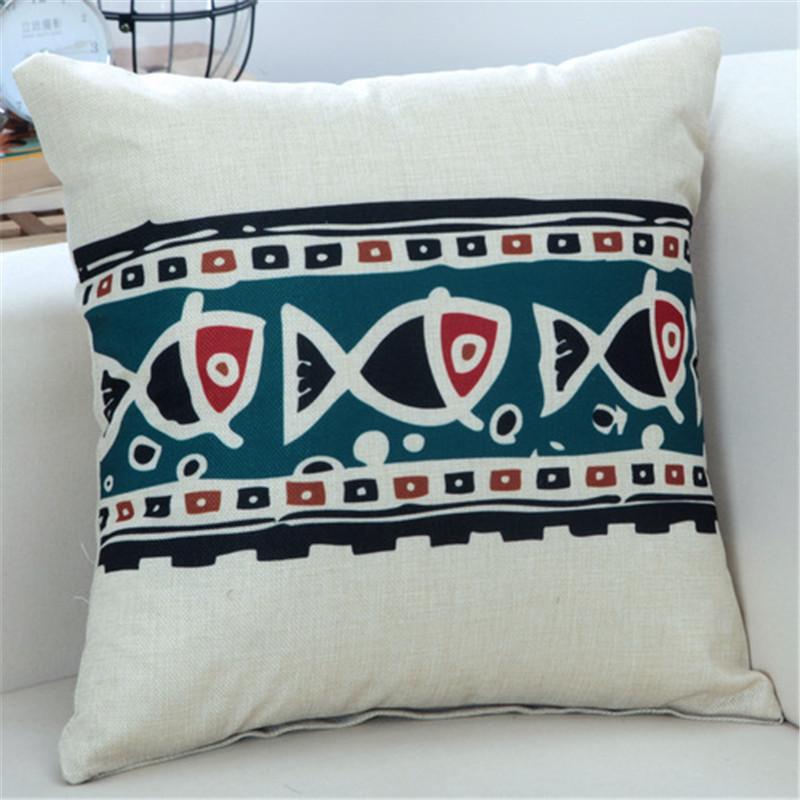

45x45 см Ретро этнический стиль наволочка с принтом для дома гостиная диван кресло декоративная наволочка 45x45cm