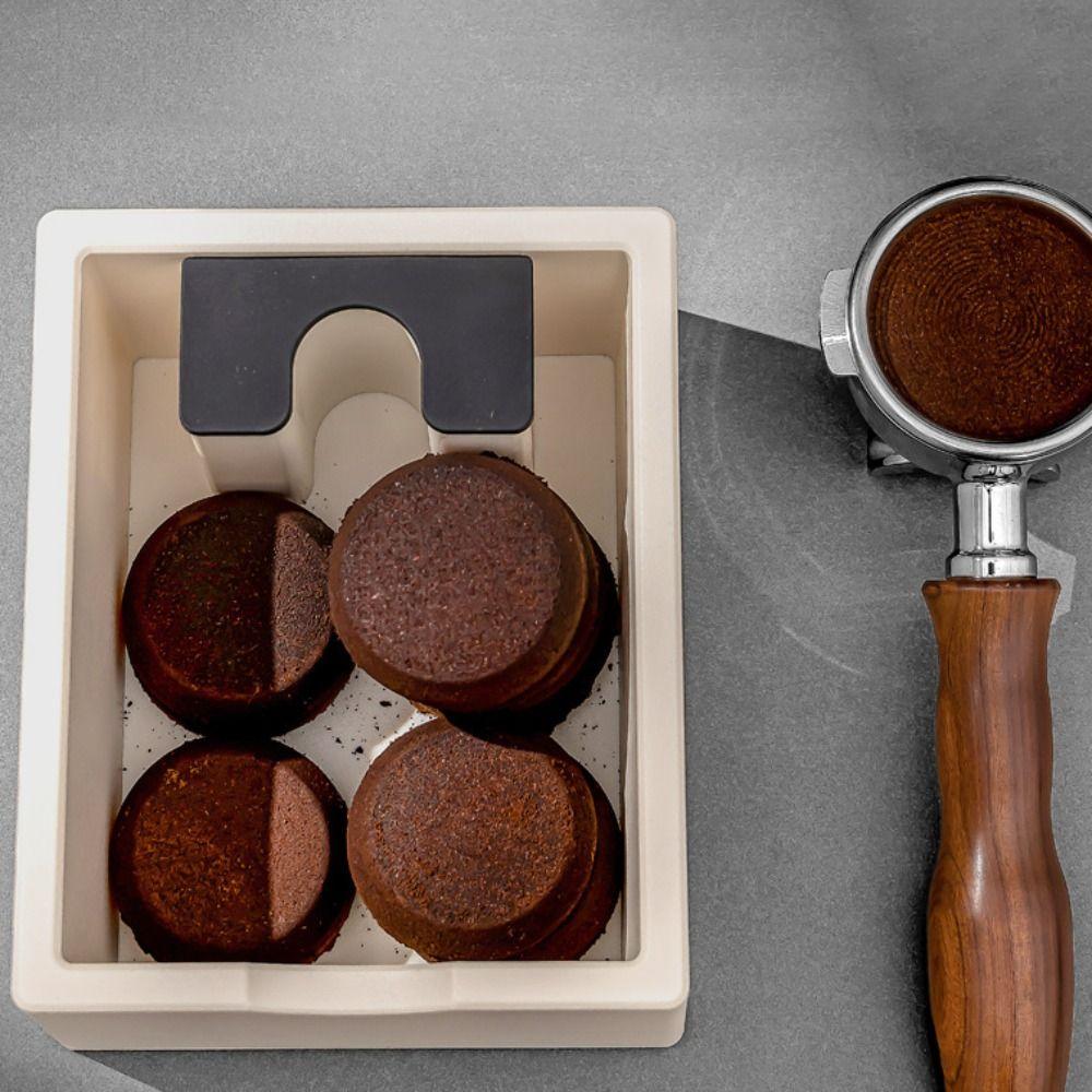 Anti Slip Base Espresso Grounds Container Rectangular Coffee Knocking Slag Bucket  Barista