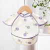Sleeveless Design Waterproof Baby Bib Oil-resistant Material Full Body Cover Bib  Toddler Feeding