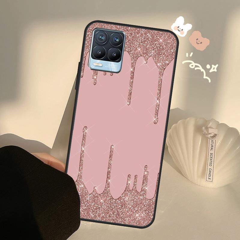 Love Rose Gold Style Case For Realme C55 C63 C61 C51 C53 C25 C65 C67 C71 C75 11 12 13 14 Pro Plus GT6 GT7 15 Pro