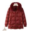 Winter New Mother Down Jacket Winter High-end White Duck Down Medium and Old Women's Clothing Natal Year Red Padded Jacket Women