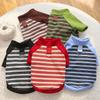 Fashion Colorful Dog Hoodies Comfortable Breathable Striped Pet Clothes Soft Dog Sweatshirt Going Out