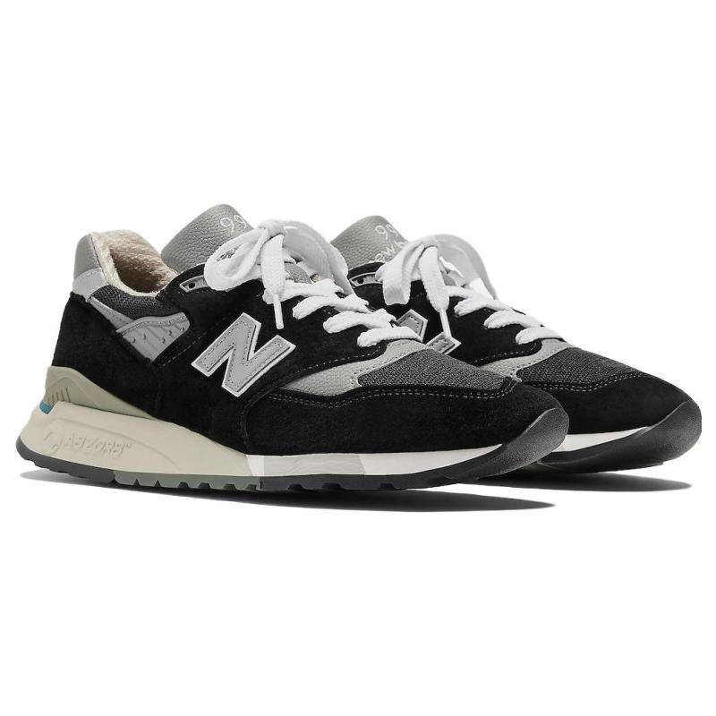 New Balance 998 Made In Usa 'Black Silver' Sneakers U998BL