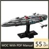212 PCS MOC Star Battle Mini Spaceship Model Building Blocks Set DIY Creative Assembly Educational Toys Birthday Christmas Gifts