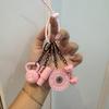 Fitness Keychain: Silicone Barbell Plate Pendant Gift