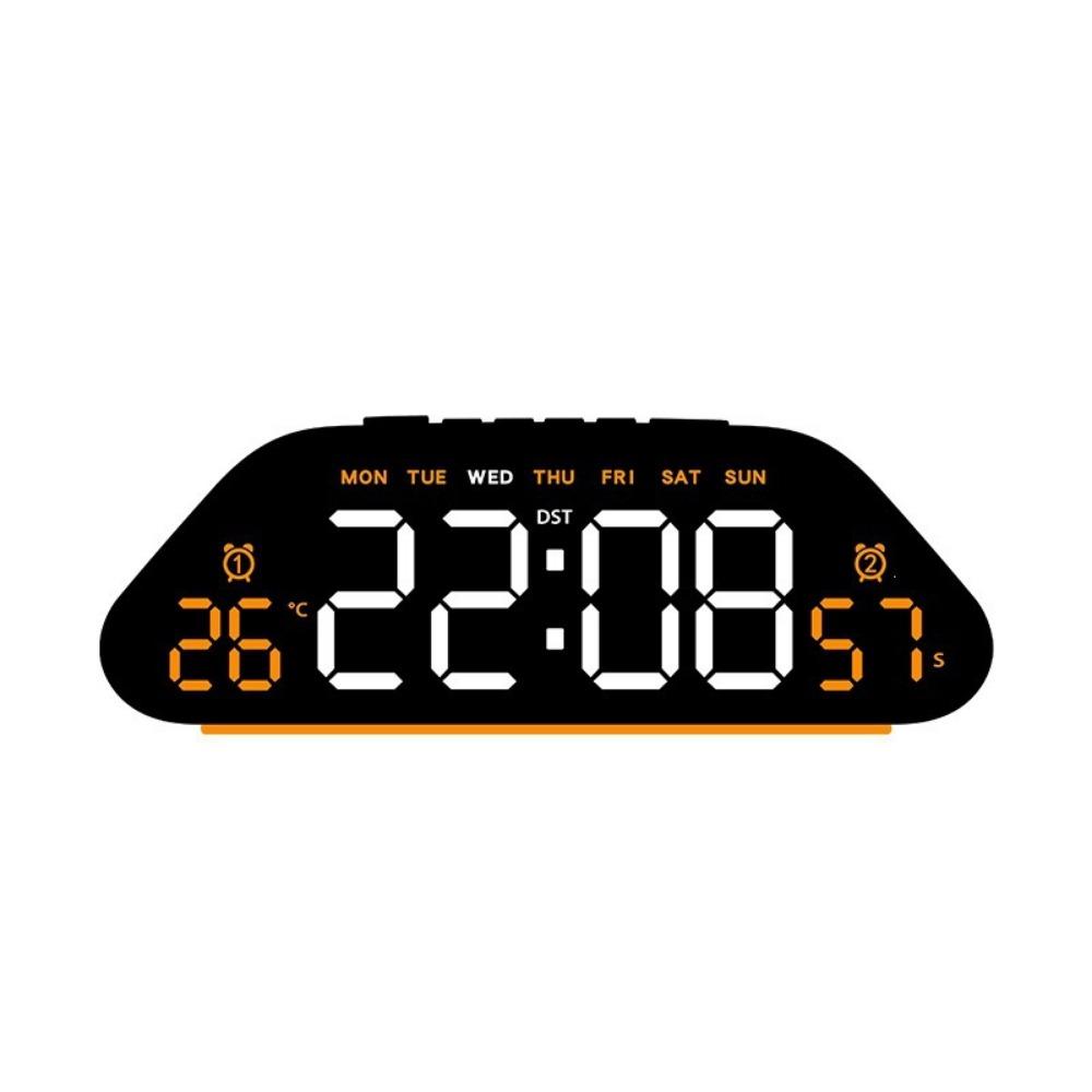Temperature Display Digital Clock Humidity Display Desk Clock LED Alarm Clock  Living Room