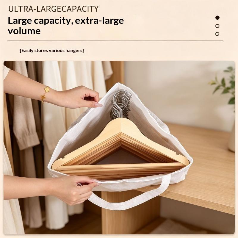 Hanger Storage Bag Clothes Hanger Organizer Holder For Space Saving Fits Triangle Or Square Hangers With Handles