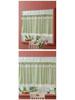 Double Layer High-End Embroidered Kitchen Cabinet Blackout Café Curtain