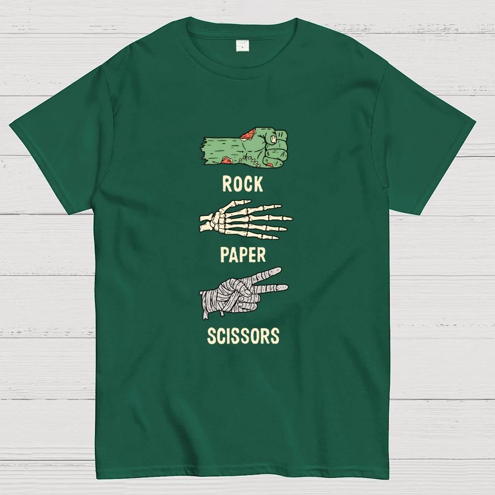 Rock Paper Scissors – Halloween Cotton Summer Casual Cool Loose T-Shirt