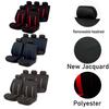 AUTO PLUS Sporty Car Seat Covers Polyester Fabric Full Set Universal Size Seat Covers Fit For SUV Truck Van Accessories Interior