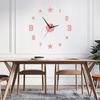 European Style Living Room Wall Clock DIY Creative Star Art Clock 3D Three-dimensional Interesting Decorative Wall Sticker Wall Clock