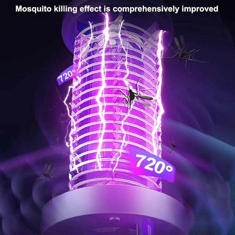 1 Set Portable Electronic Pest Repellent Anti Mosquito Uv Light Usb-Powered Mute Mosquito Killer Lamp For Indoor Outdoor Camping