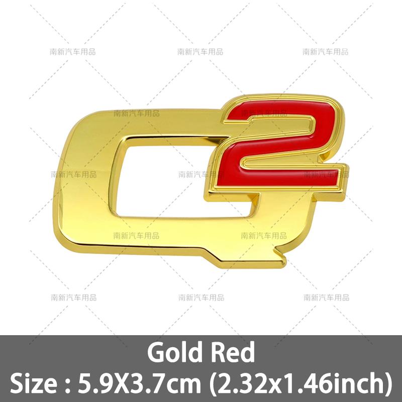 BEZO1 3D Metal Q2 Q4 Letter Badge Rear Giulia Stelvio Trunk Emblem Car Stickers For Alfa Romeo Giulia Stelvio Car Styling Accessories