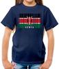 Kenya Barcode Style Flag - Kids T-Shirt - Kenyan Country Flags Nairobi Travel