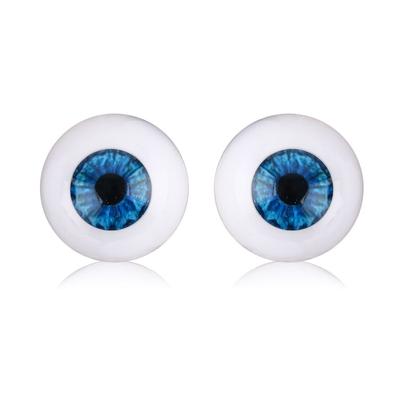 20mm 22mm 24mm Animal Accessories Blue Brown Black   Half Round Hollow Realistic Dolls Eyes Eyeballs