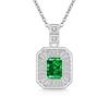 2026 Colored Treasure Ice Flower Cut No Matter Brand Necklace Super Flash High Carbon Diamond Plated Real Gold Pendant