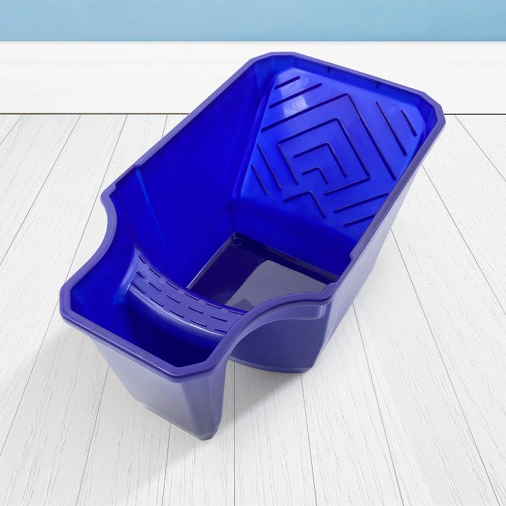 Industrial Plastic Paint Bucket Tray for Automotive Surfaces Maintenance Nonslip Base & Contoured Handle for Secure Grip