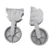 1 Pair Inflatable Boat Launching Wheels Locking Wheel Engineering Plastic Flip Up Dinghy Towing Wheels for Boat Trailer
