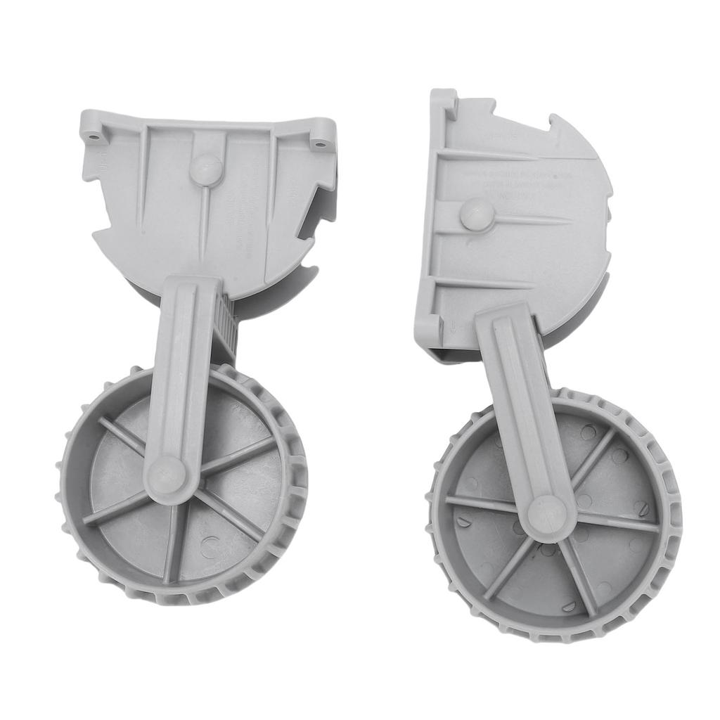 1 Pair Inflatable Boat Launching Wheels Locking Wheel Engineering Plastic Flip Up Dinghy Towing Wheels for Boat Trailer