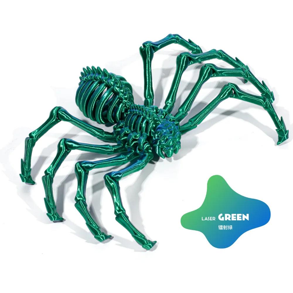 3D Printing Spider Animals Toy Realistic Colorful Spider Figurine Articulated Fidget Toy for Spider Lovers Halloween Home Decor