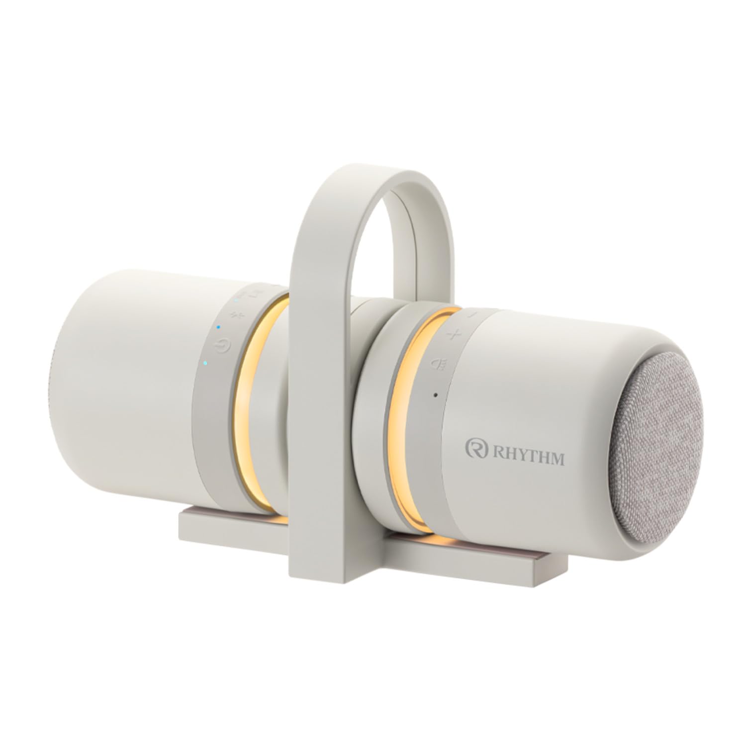 

RHYTHM Bluetooth Speaker Stereo Compatible Design IP67 Dustproof Waterproof 20 Hours Continuous Playback Magnetic USB Charging Light Gray 9YYA30RH08 світло-сірий колір