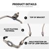 1pc Horn Lamp Bracket 10Mm Bottom Hole Diameter 6 Inch Bronze Iron Lampshade Frame For Lamp Shade Harp Fitting Lighting