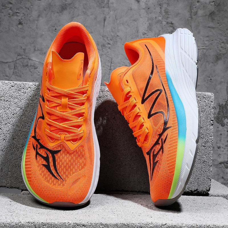 Men s Wide Toe Box Shock Absorbing Running Shoes - Comfortable, Large Size, Mesh, Wide Fit Sports Shoes for Spring/Summer 2026 39 оранжевый
